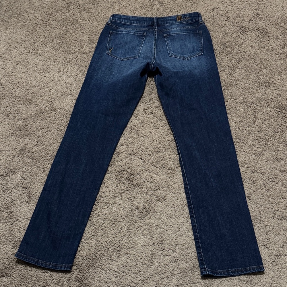 Kut From The Kloth Jeans-Sz 4-Katy Boyfriend Fit-Dark Wash with Fading-EUC - Picture 12 of 13